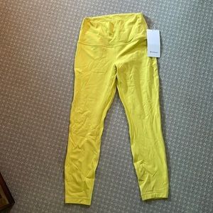 BNWT Lululemon Align Yellow Leggings 8